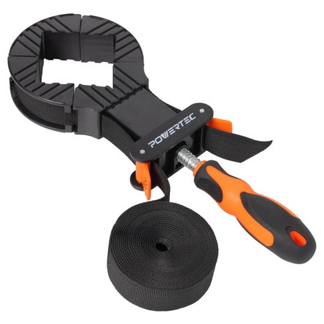 Powertec 13ft Quick-Release Band Strap Clamp W/ Ergonomic Handle