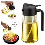2-in-1 Glass Oil Sprayer & Dispenser
