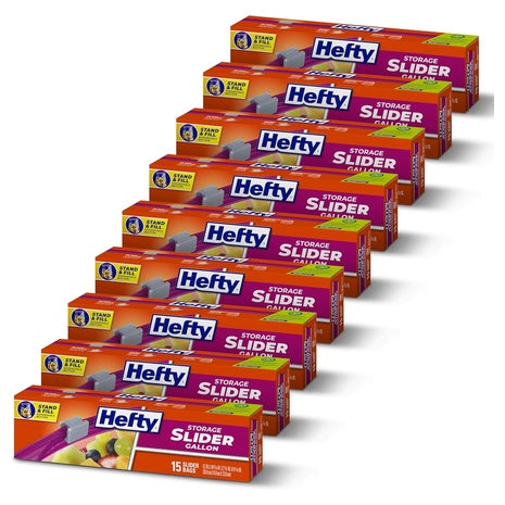 Hefty Gallon Size Slider Storage Bags