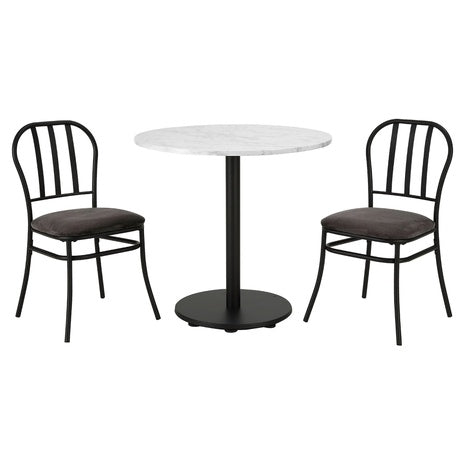 Mainstays 3-Piece Marble Top Bistro Set
