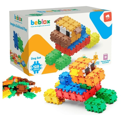128-Piece Beblox Dog Building Set