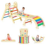 Montessori 7-in-1 Pikler Triangle Climbing Set