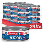 24 Cans Bumble Bee Solid White Albacore or Chunk Light Tuna in Water