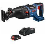 Bosch 18-Volt Variable Speed Brushless Cordless Reciprocating Saw + Bosch 18 -Volt Battery Kit