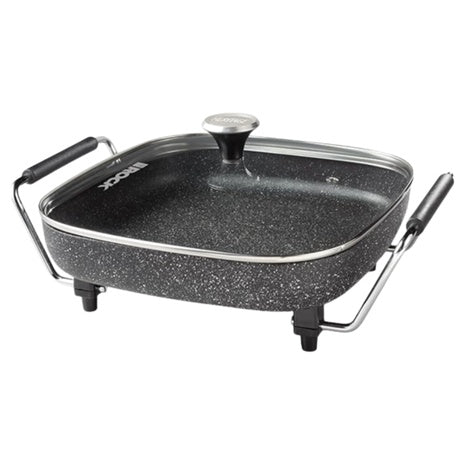1200 W Electric Cool-Touch Handles Skillet With Vented Glass Lid