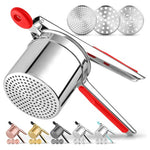 Heavy-Duty Stainless Steel Potato Ricer & Masher Tool