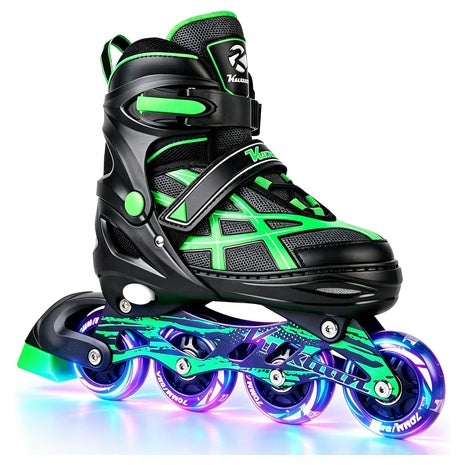Adjustable Light-Up Inline Skates (6 Colors)