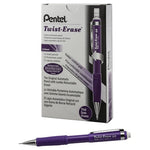 12-Pack Pentel Twist-Erase Violet Mechanical Violet Pencils