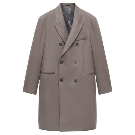 100% Italian Wool Double Breasted Coat