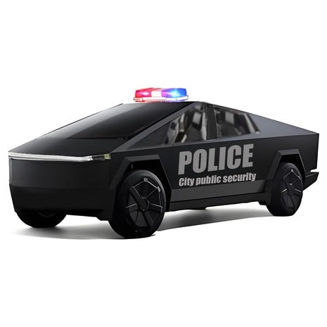 Cyber Truck Police Car Die‑Cast Toy with ATV