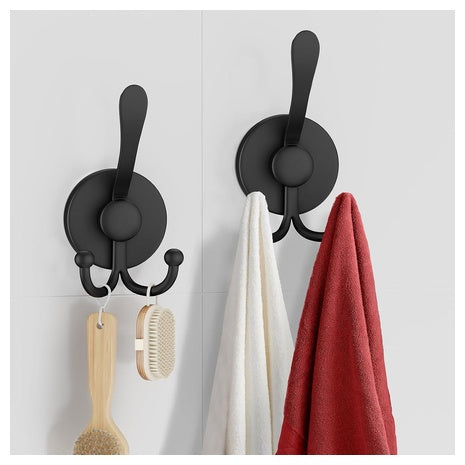 2 Heavy Duty Suction Cup Hooks