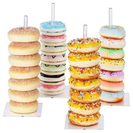 4 Acrylic Donut Stands