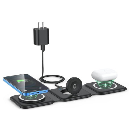Rtops 3-in-1 Magnetic Wireless Charging Station