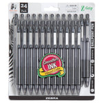 24 Zebra Pen Z-Grip Retractable Ballpoint Pens