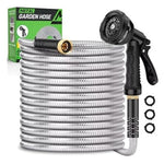 50ft Heavy Duty Garden Hose With 10 Functional Nozzles