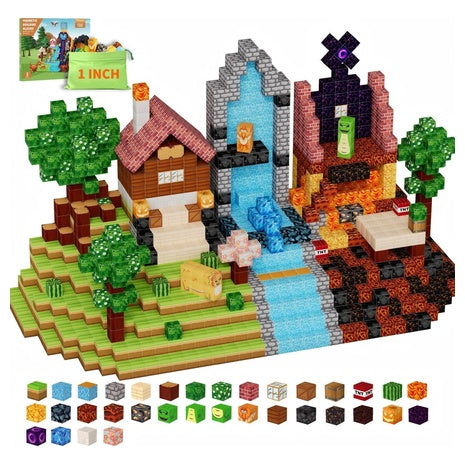 200 Magnetic Building Blocks Set