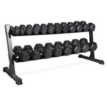 550-Lbs CAP Barbell Dumbbell Set with 2-Tier Rack
