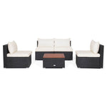 5-Piece Barara King Patio Conversation Table Chair Set