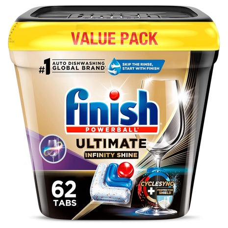 62-Count Finish Ultimate Infinity Shine Dishwasher Pods