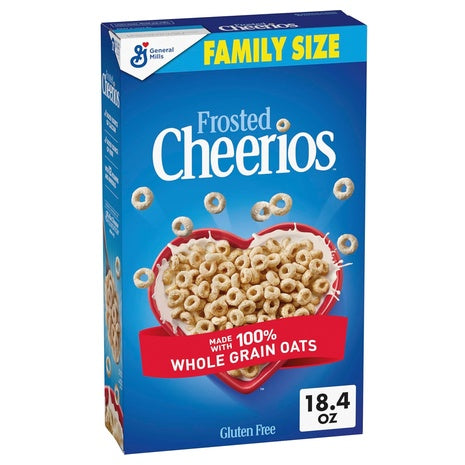 Family Size Box Cheerios Frosted Cereal (18.4oz)