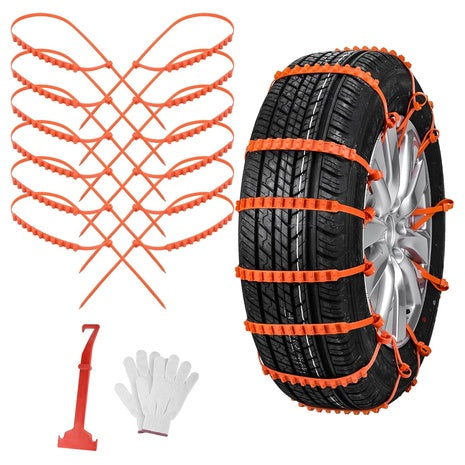 12-Piece Universal Thickened Manganese Emergency Snow Chains