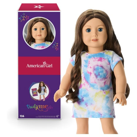 American Girl 18″ Doll with Wavy Brown Hair & Blue Eyes