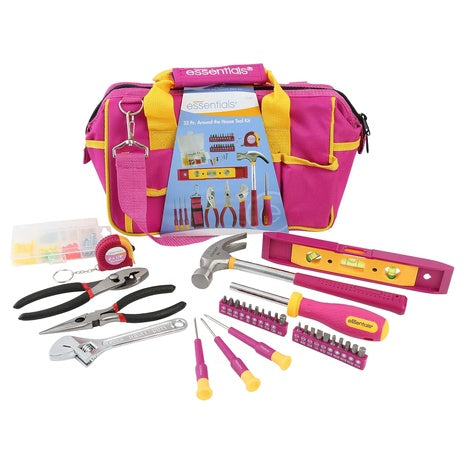 32-Piece Home Repair Tool Set (Pink)
