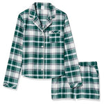 Amazon Essentials Women's Woven Flannel Loungewear Pajama Set