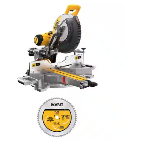 DEWALT 15 Amp 12" Corded Compound Miter Saw With Blade