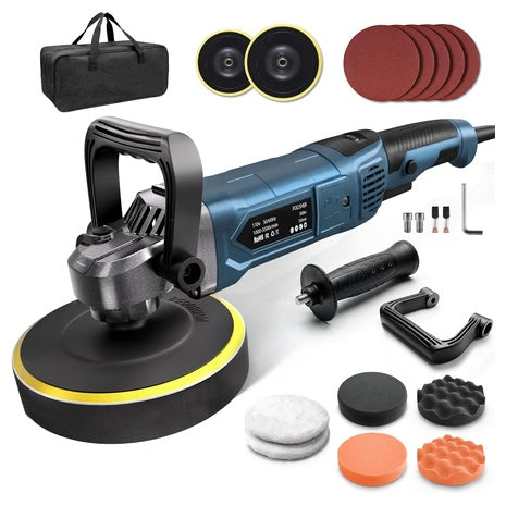 1,600W 7-Speed Rotary Car Buffer And Polisher