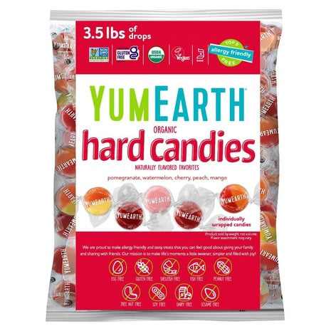 3.5 Lbs YumEarth Organic Fruit Drops Hard Candy