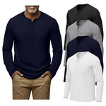 4-Pack August Alley Men's Big And Tall Henley Shirts