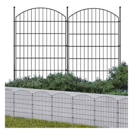 10-Pack Luckpro 32" X 23.6ft Garden Fence No Dig Metal Panels
