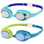 2-Pack Kids Swim Goggles