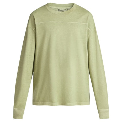 No Boundaries Men's Cotton Washed Tee With Long Sleeves