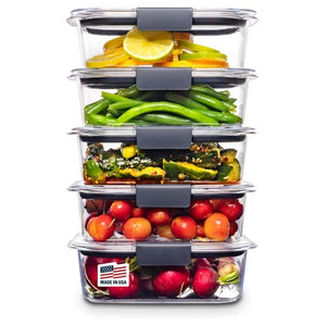 5-Piece Rubbermaid Brilliance Food Storage Containers Set