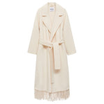 Women's Fringe Wool Blend Coat