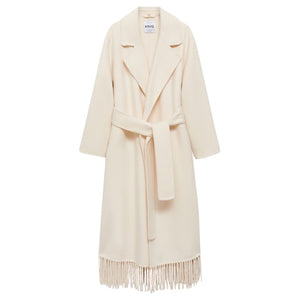Women's Fringe Wool Blend Coat