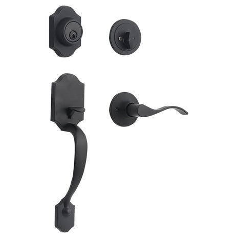 Front Door Handle Set With Deadbolt