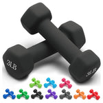 Pair of 3lb Neoprene Dumbbells