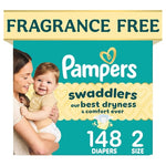 148 Pampers Swaddlers Size 2 Diapers
