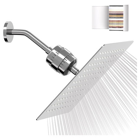 10” High Pressure Filtered Shower Head