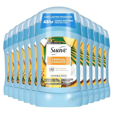 12 Suave Women's Deodorant Sticks