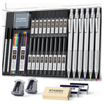 35 Piece Mechanical Pencil Set with Case & Lead Refills