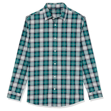 Amazon Essentials Men's Regular-Fit Stretch Poplin Shirt