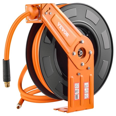 VEVOR 50' X 1/2" Retractable Air Hose Ceiling Reel