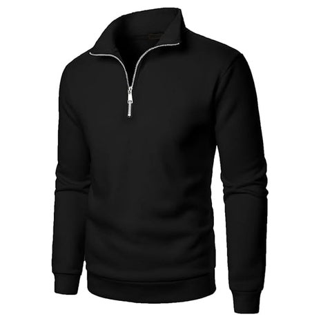 Men's Quarter Zip Pullover Sweatshirt (3 Colotrs)