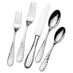 45-Piece Mikasa Hammered Flatware Set