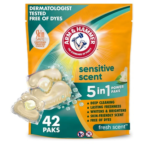 42-Count Arm & Hammer Sensitive Fresh Scent Power Paks