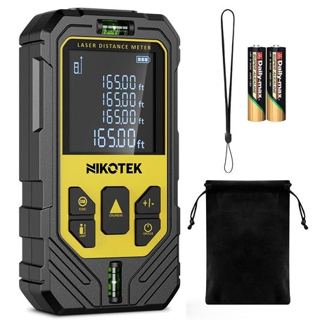 Nikotek 165' Laser Distance Meter W/ Batteries